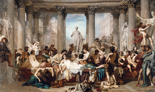 Romerne i forfallet - Thomas Couture (1847)