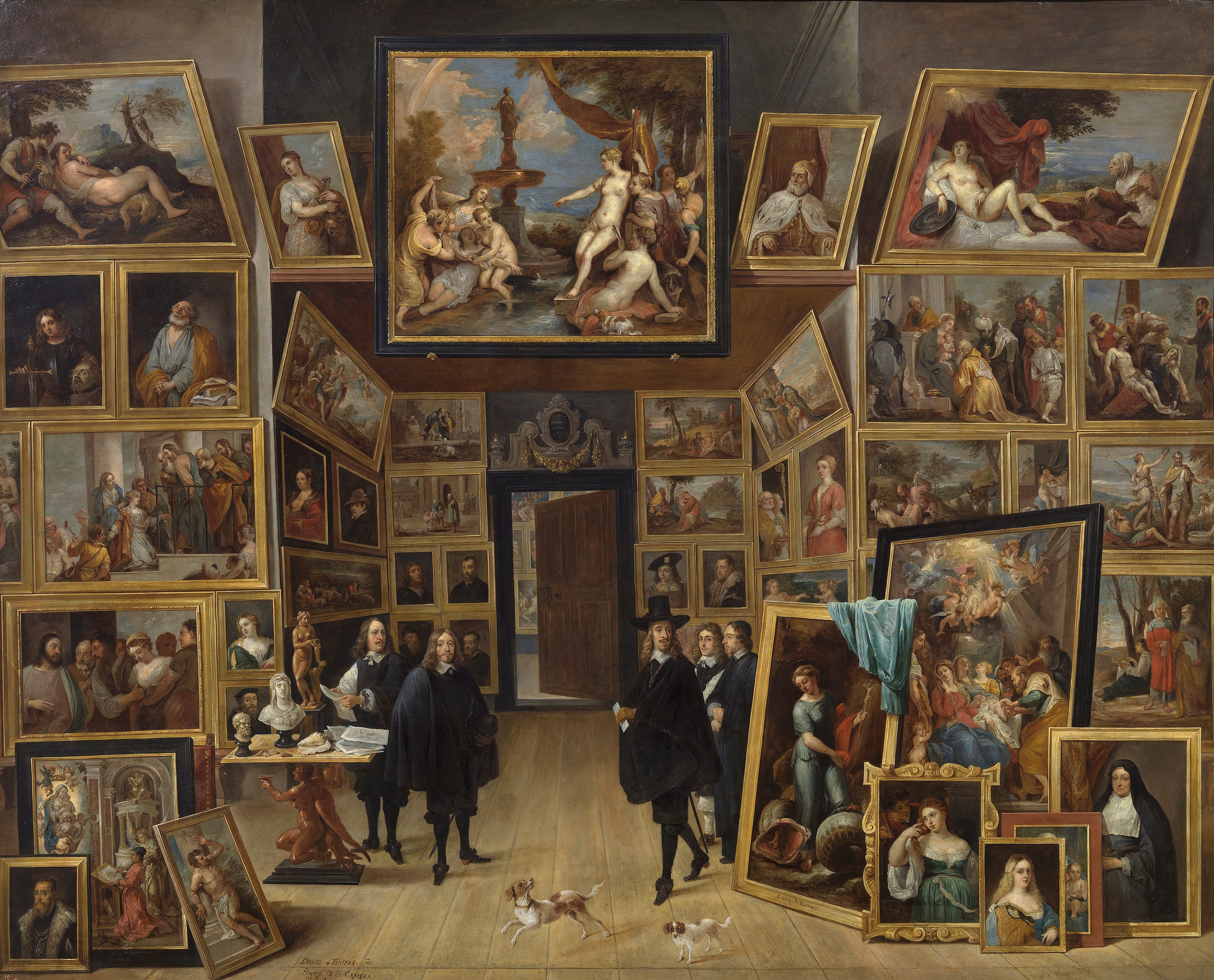 L'Archiduc Léopold-Guillaume dans sa galerie de peinture à Bruxelles - David Teniers le Jeune