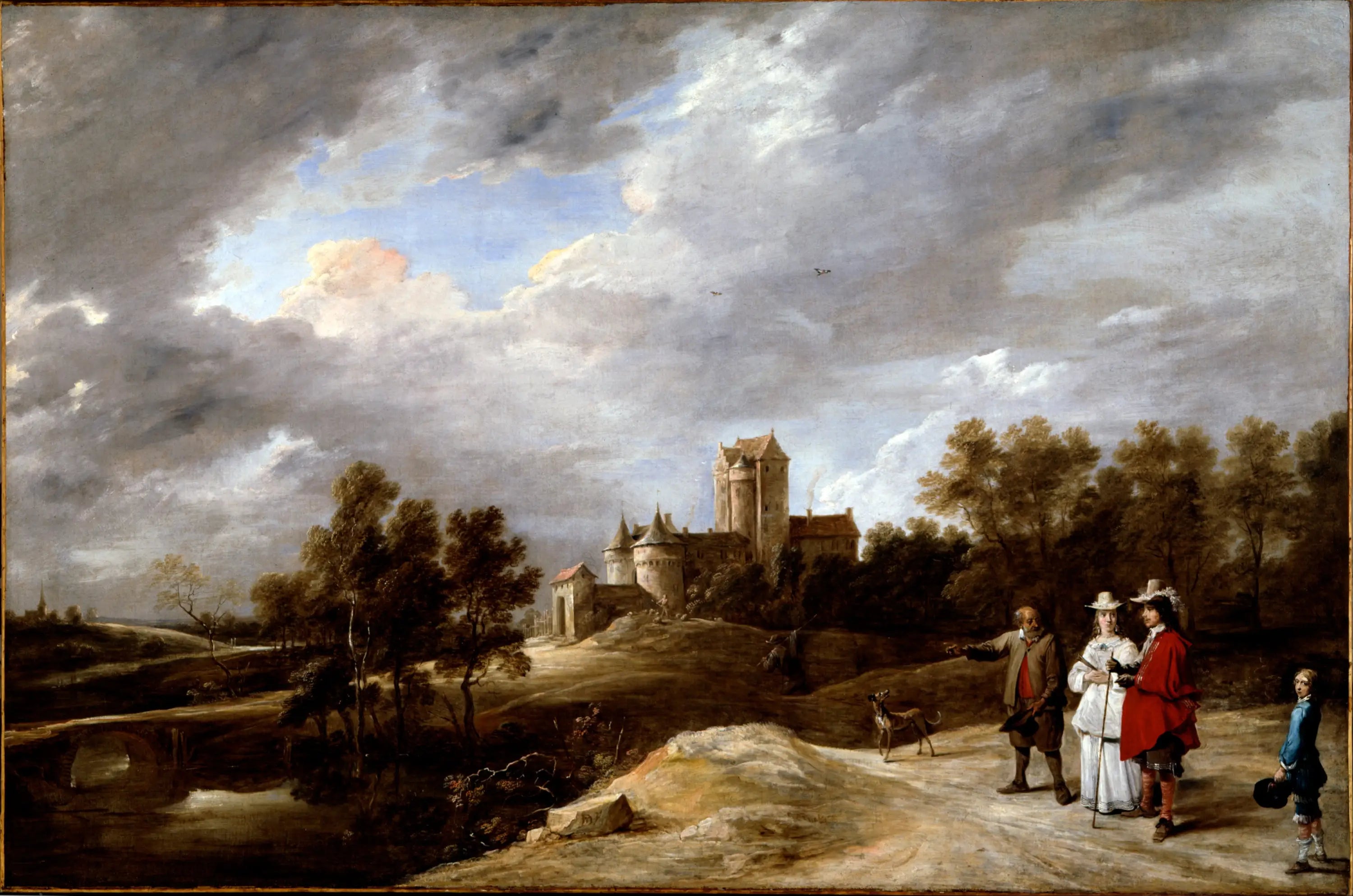 Un château et son propriétaire - David Teniers le Jeune - Alpha Reproduction