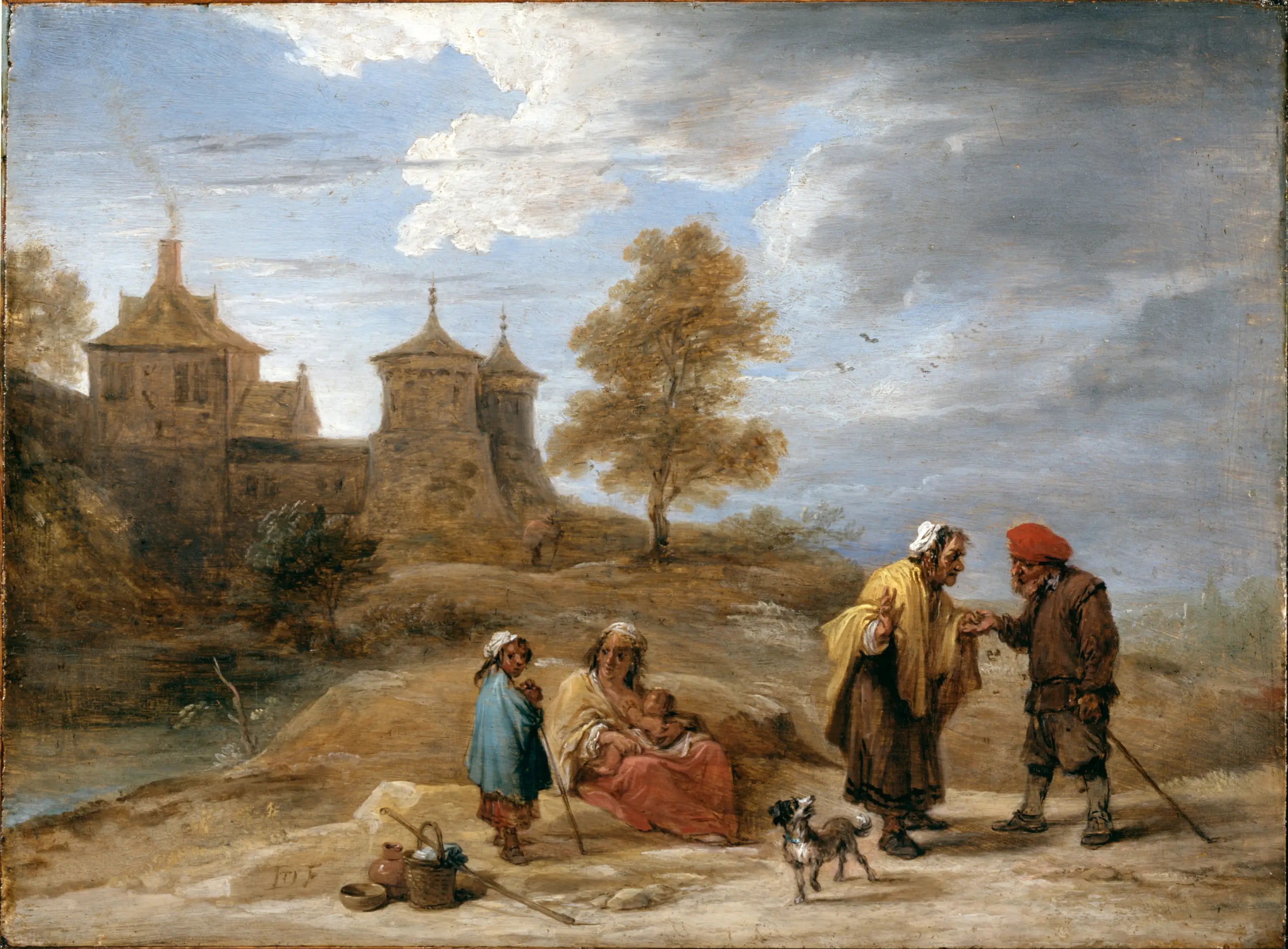 Gitans dans un paysage - David Teniers le Jeune - Alpha Reproduction