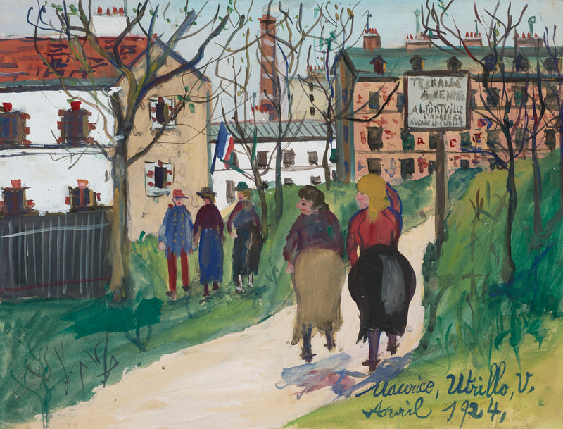 Terrains à vendre, Alfortville (1924) - Maurice Utrillo