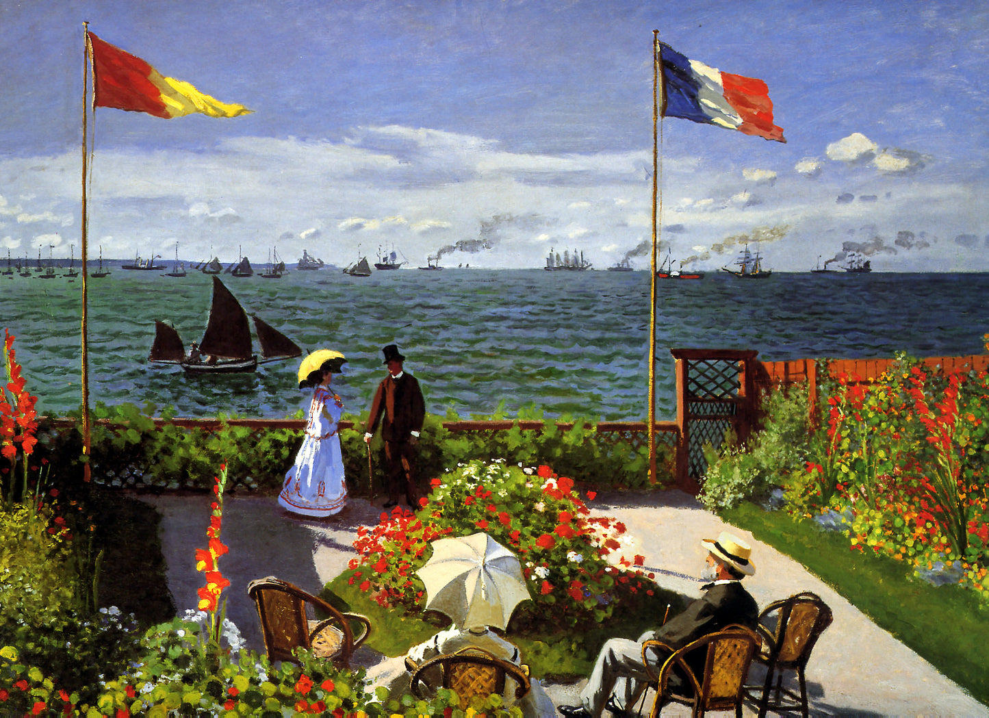 🌊 Terrasse à Sainte-Adresse – Claude Monet (1867)