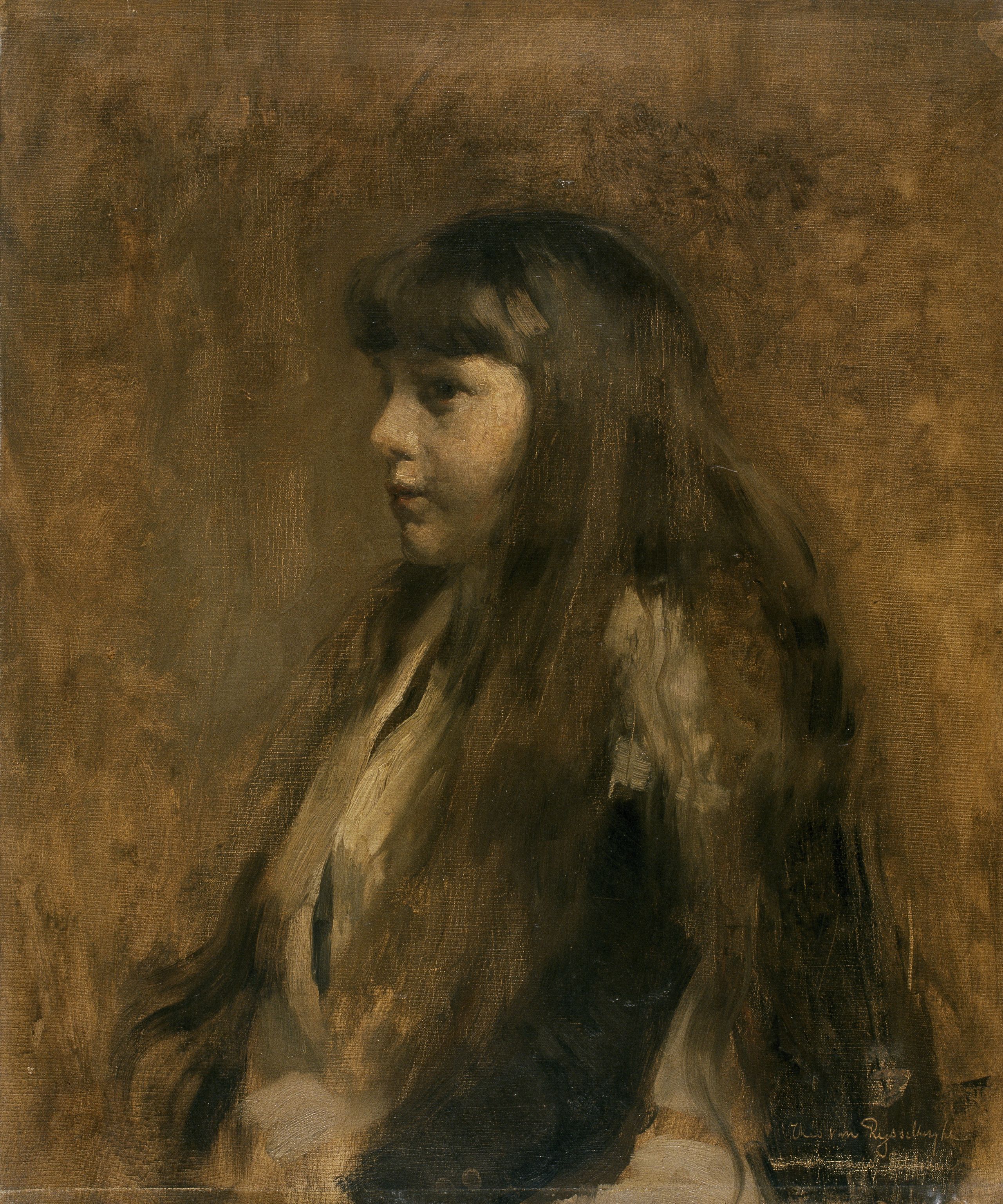 Portrait de fillette - Théo van Rysselberghe - Alpha Reproduction