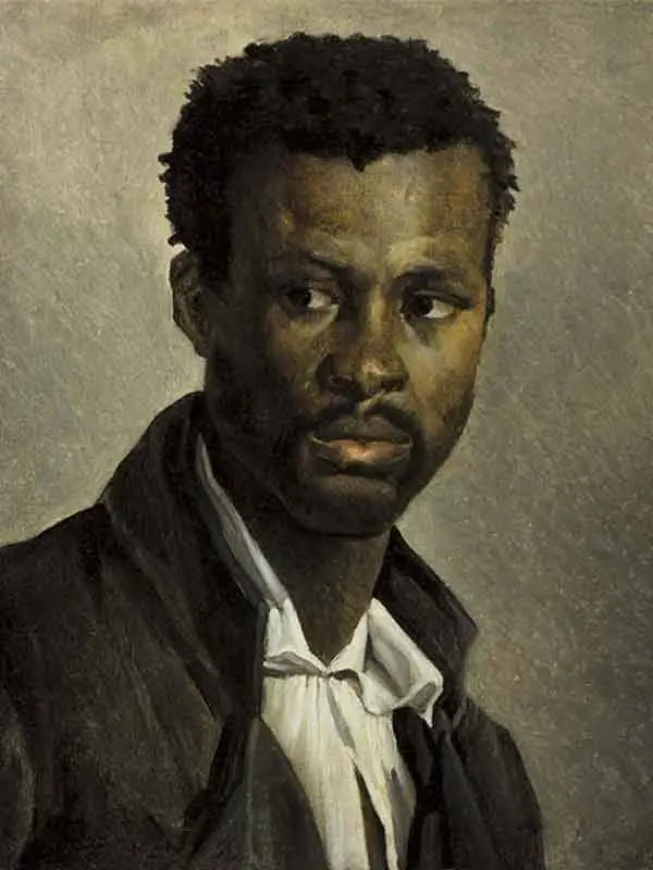 Reproduction du tableau « Portrait d’un Noir - Théodore Géricault » par Alpha Reproduction en peinture à l’huile