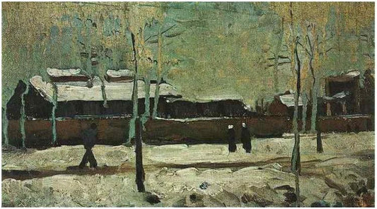 Reproduction du tableau « Ancienne gare d'Eindhoven - Vincent van Gogh » par Alpha Reproduction en peinture à l’huile