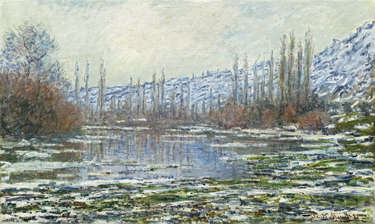 Våroppsmelting i Vétheuil – Monet 1880