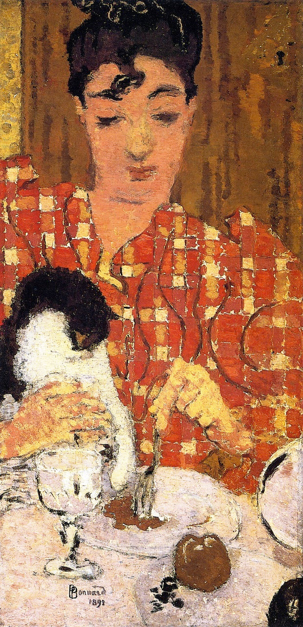 Reproduction du tableau « Le corsage à carreaux - Pierre Bonnard » par Alpha Reproduction en peinture à l’huile