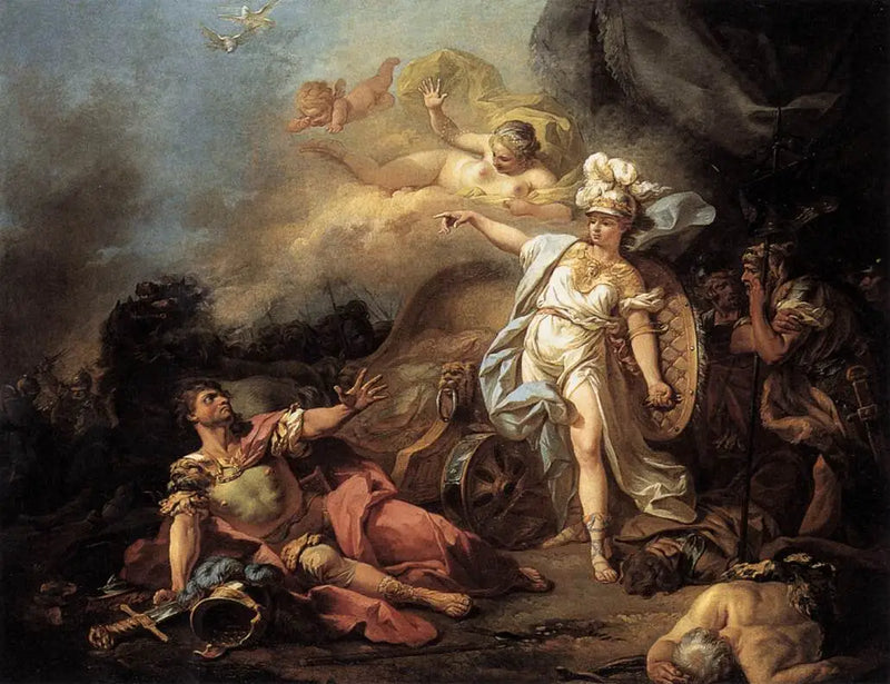 Kampen mellom Mars og Minerva - Jacques-Louis David