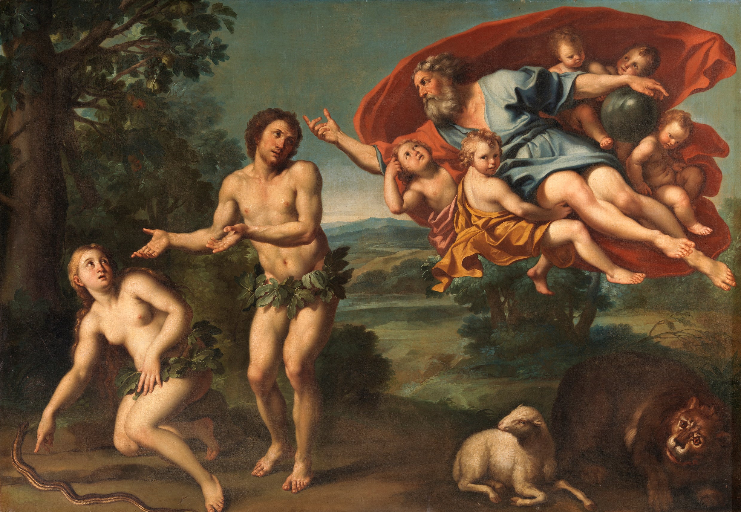 L’expulsion d’Adam et Eve - Domenichino - Alpha Reproduction