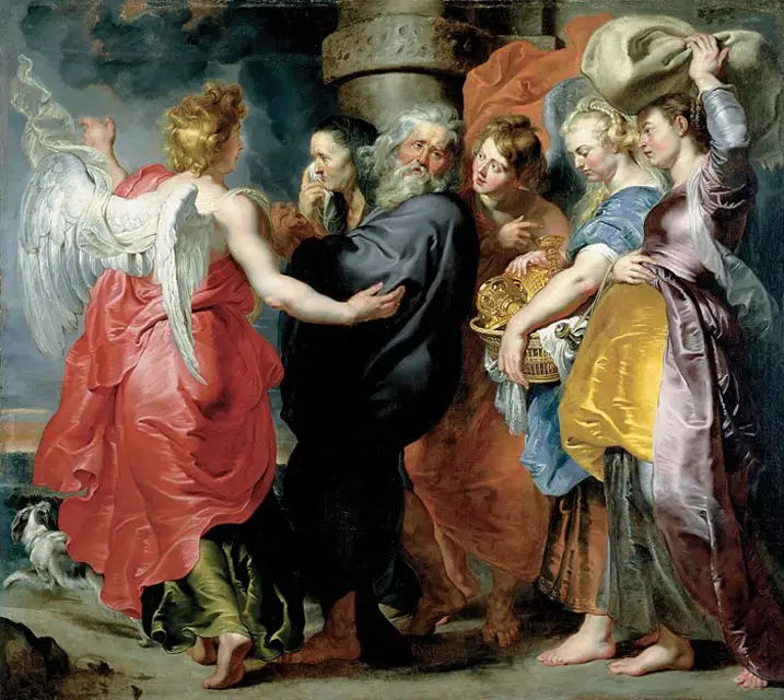 La fuite de Lot et de sa famille de Sodome - Peter Paul Rubens - Alpha Reproduction