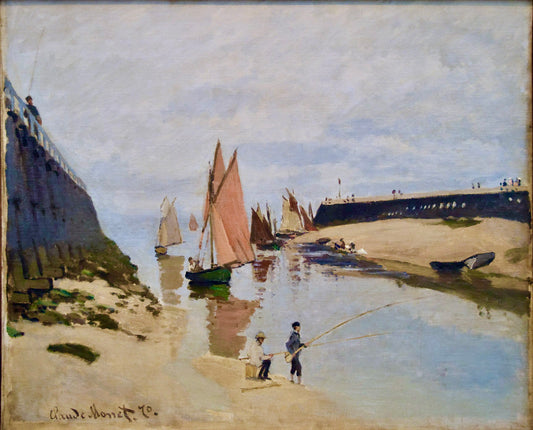« Havnen i Trouville » – Claude Monet (1870)