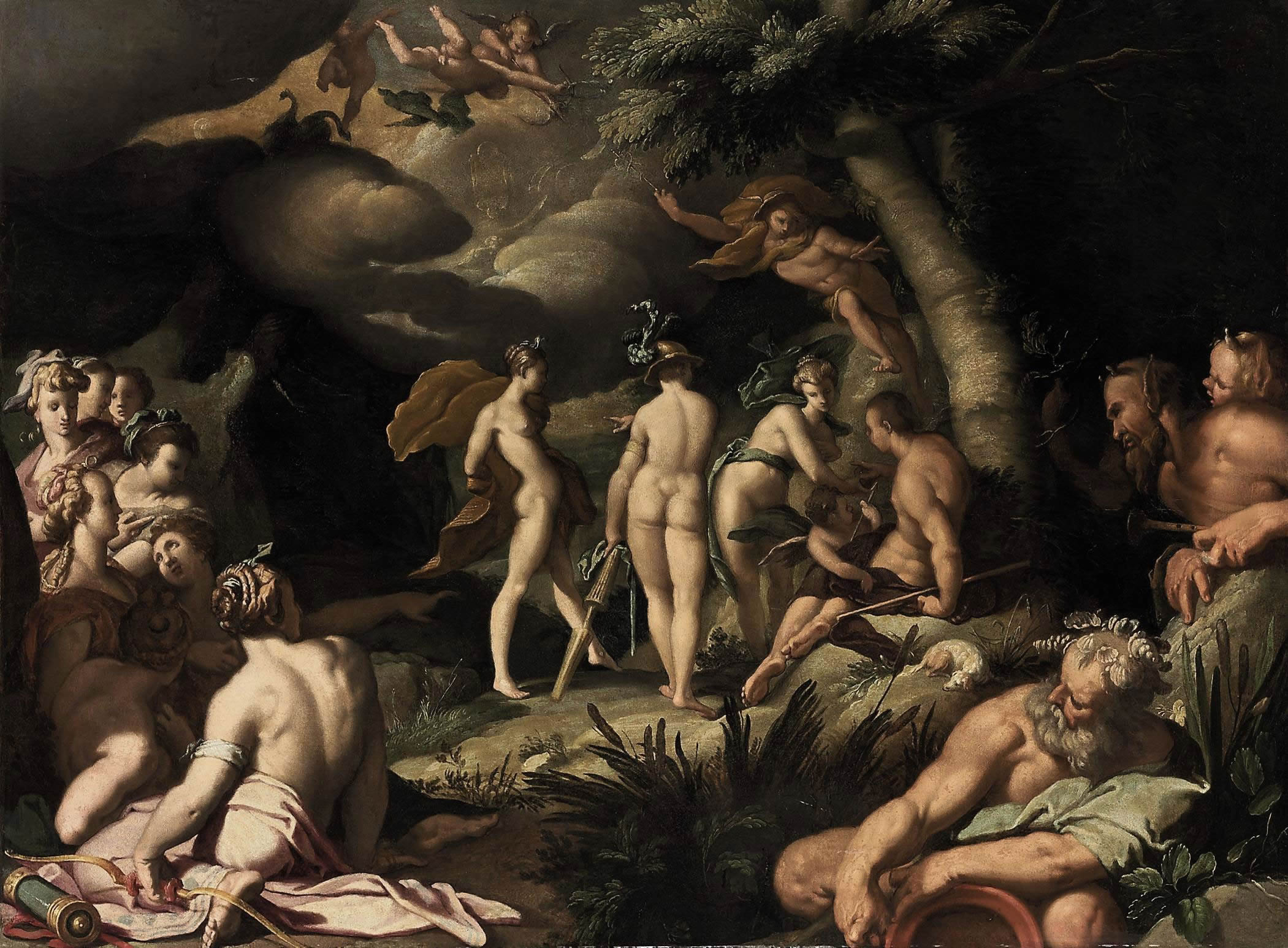 Le Jugement de Paris - Abraham Bloemaert image 1 copie de tableau peinte à la main