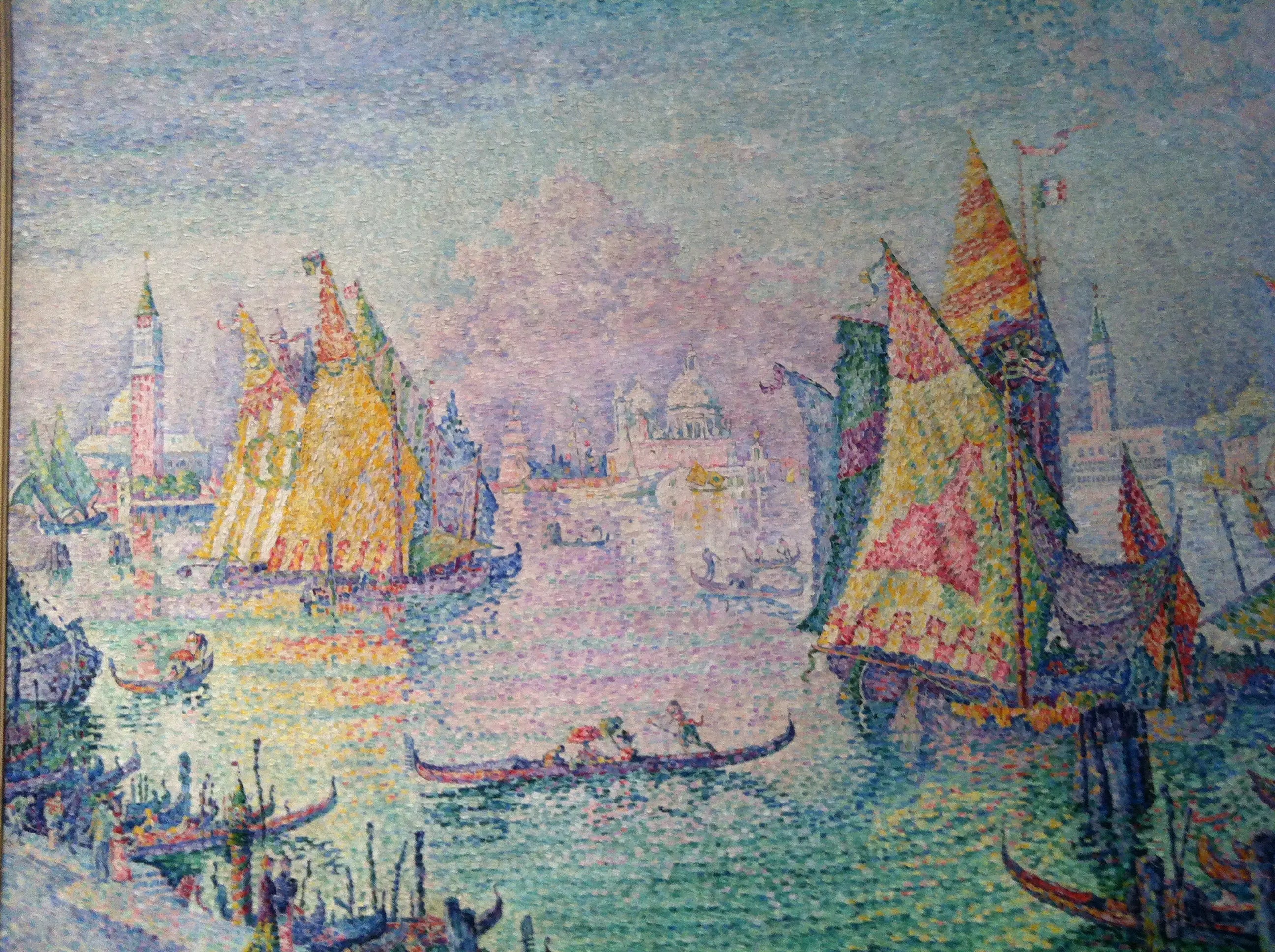 Reproduction du tableau « La Lagune de Saint-Marc, Venise - Paul Signac » par Alpha Reproduction en peinture à l’huile
