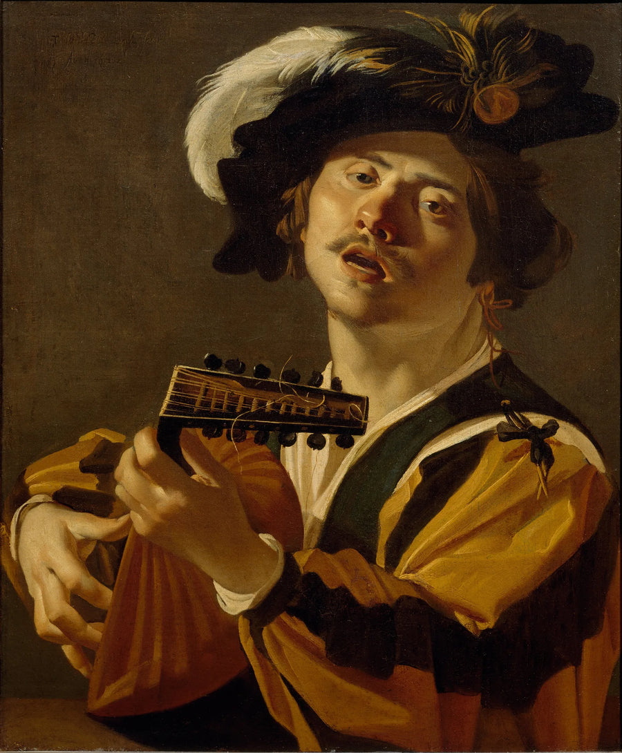 Le Joueur de luth - Dirck van Baburen