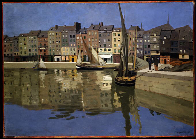 Le port de Honfleur la nuit - Félix Vallotton