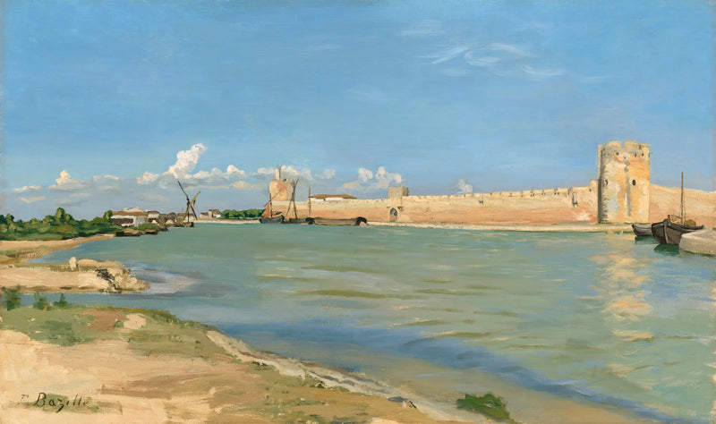 Aigues-Mortes' murer - Frédéric Bazille