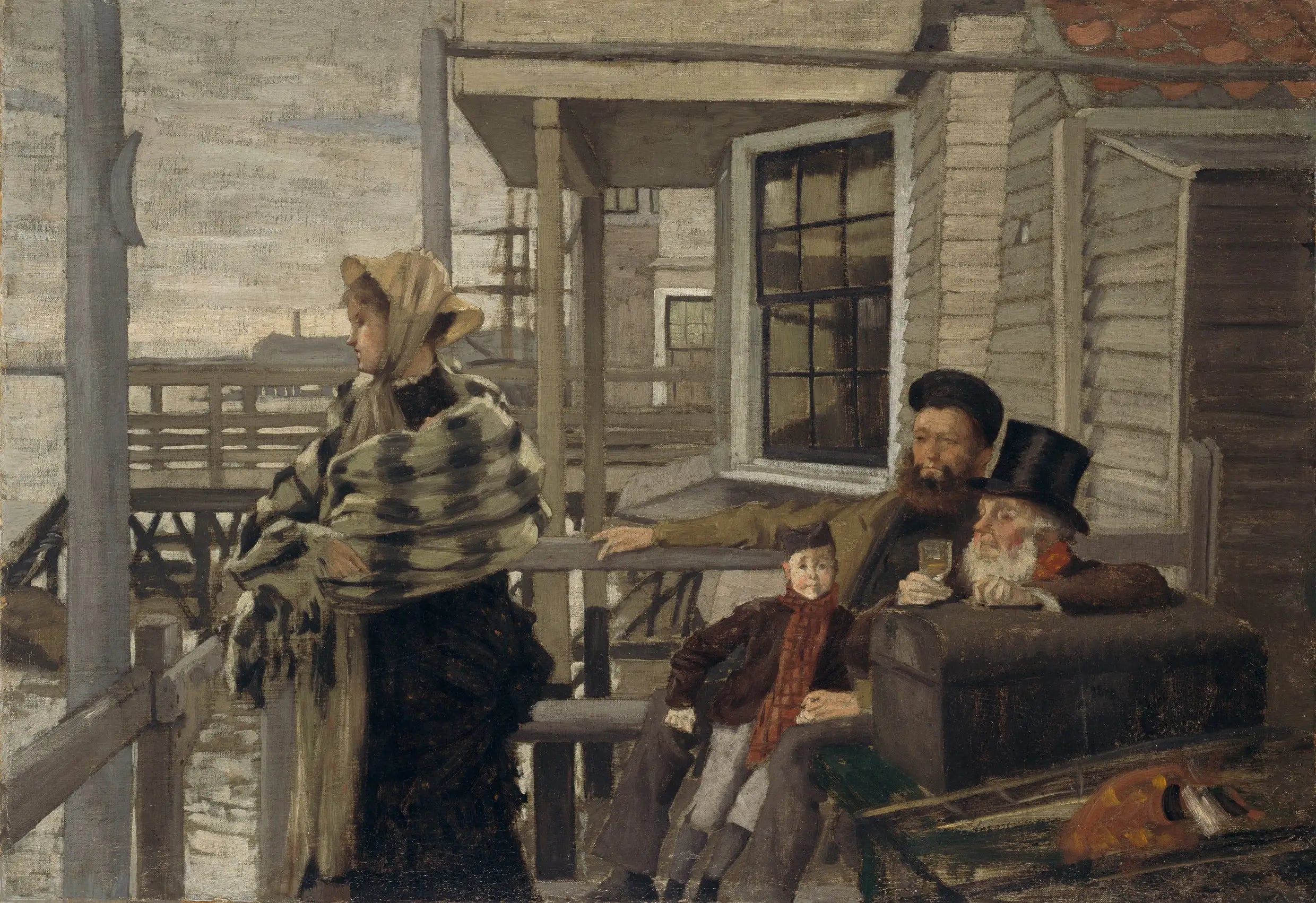 L’auberge des Trois Corbeaux Gravesend - James Tissot - Alpha Reproduction