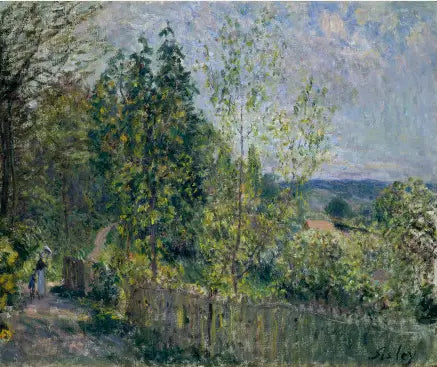 Reproduction du tableau « La route des bois - Alfred Sisley » par Alpha Reproduction en peinture à l’huile