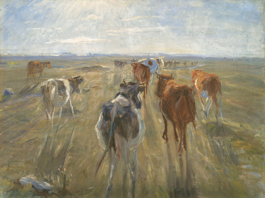 Longues ombres : bétail à Saltholm, Theodor Philipsen, vers 1890