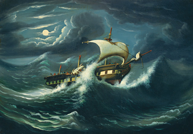 Fregatt i stormen - Thomas Chambers