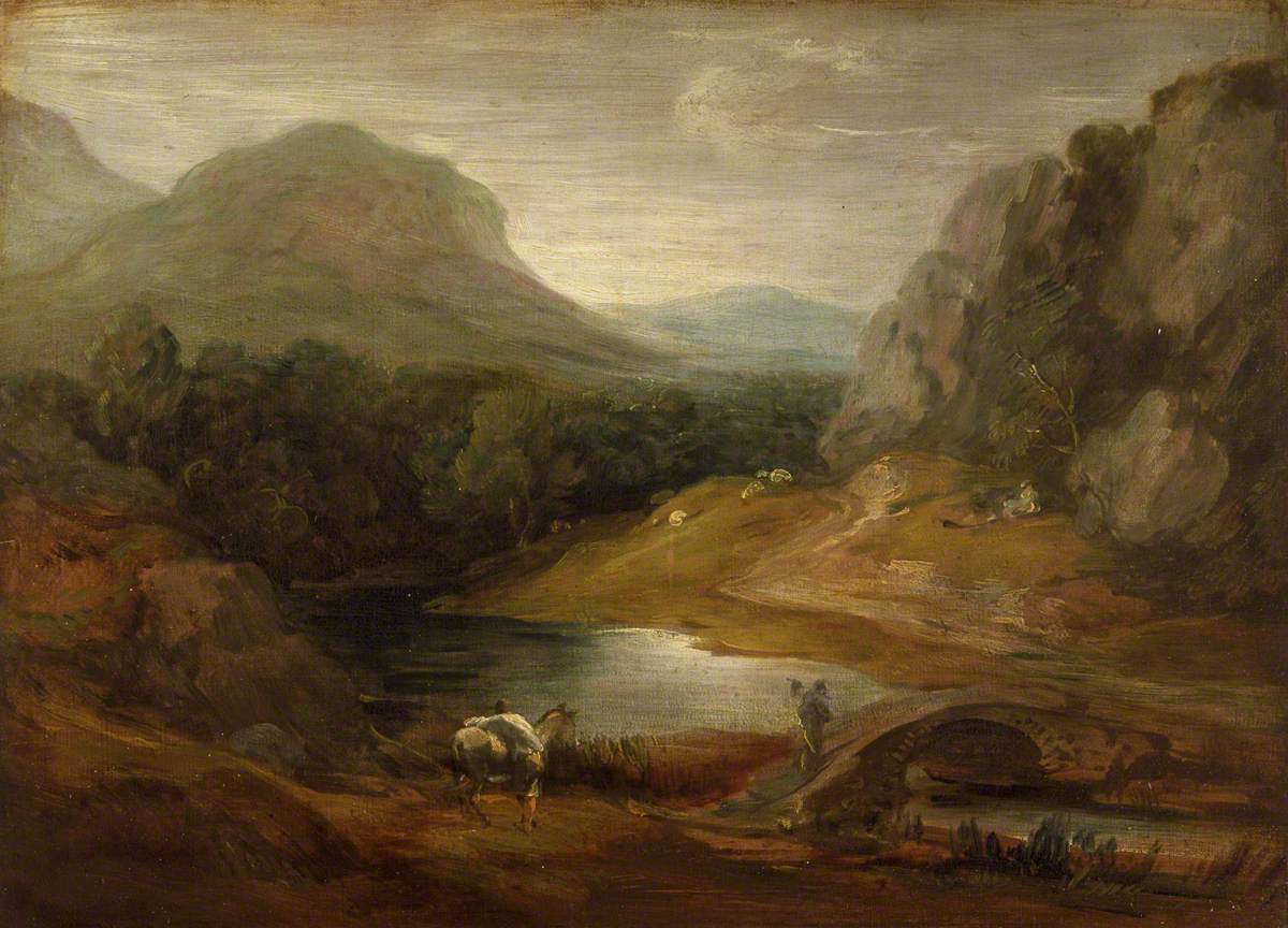 Paysage rocheux avec un pont - Thomas Gainsborough