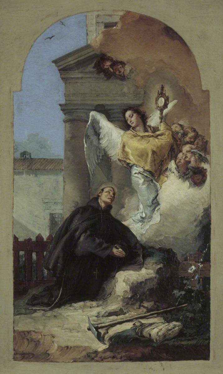 La vision de l'Eucharistie de saint Pascal Baylon - Giovanni Battista Tiepolo