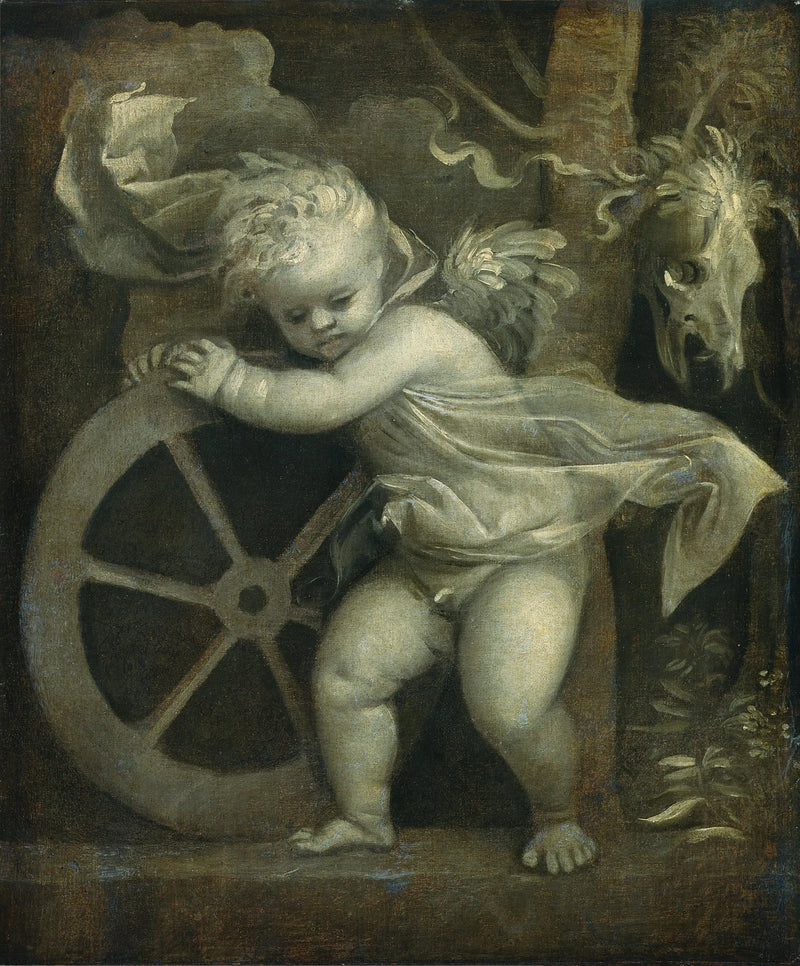 Cupidon med tidens hjul - Titian