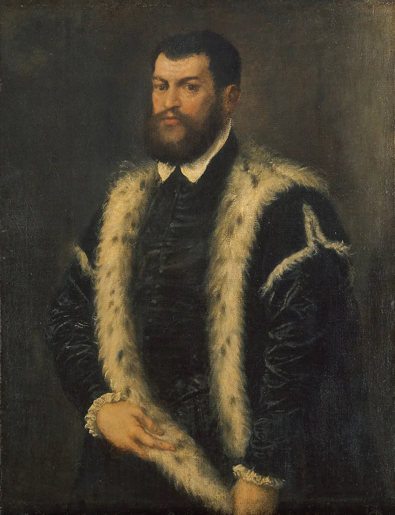 Mann med erminefrakk - Titian