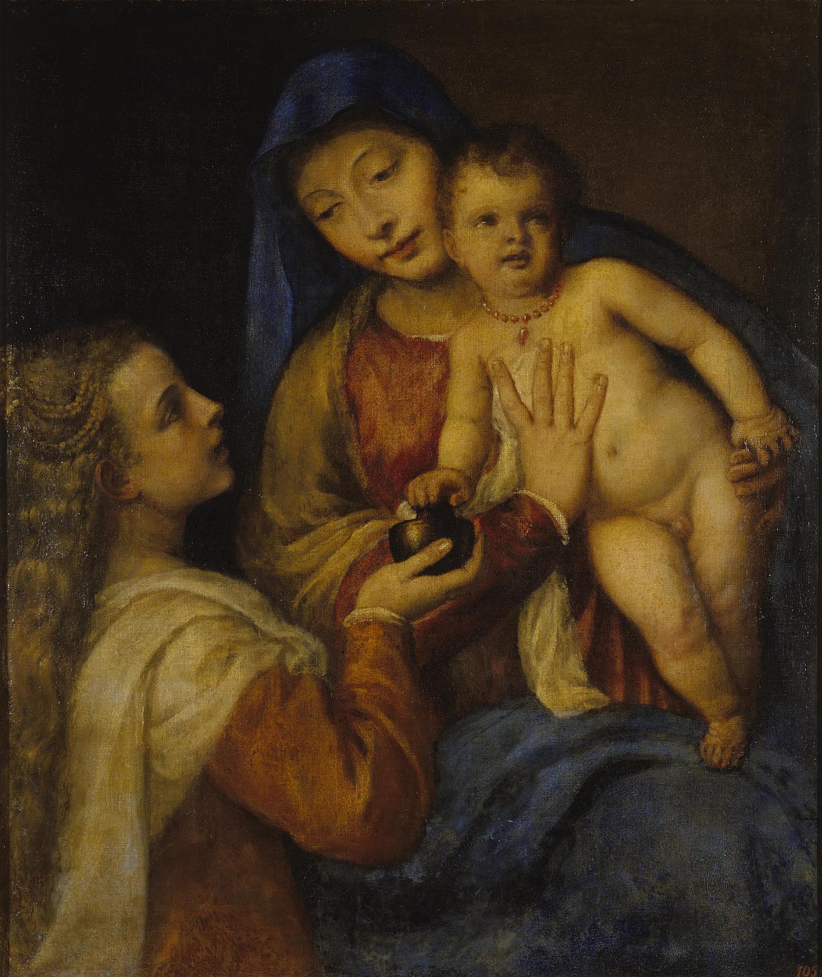La Vierge à l'Enfant avec Marie-Madeleine - Titian