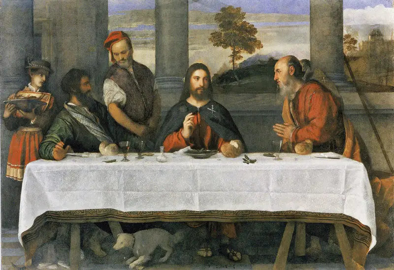 Le Souper à Emmaüs - Titian - Alpha Reproduction
