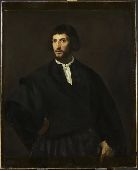 Portrait d’homme main à la ceinture - Titian - Alpha Reproduction