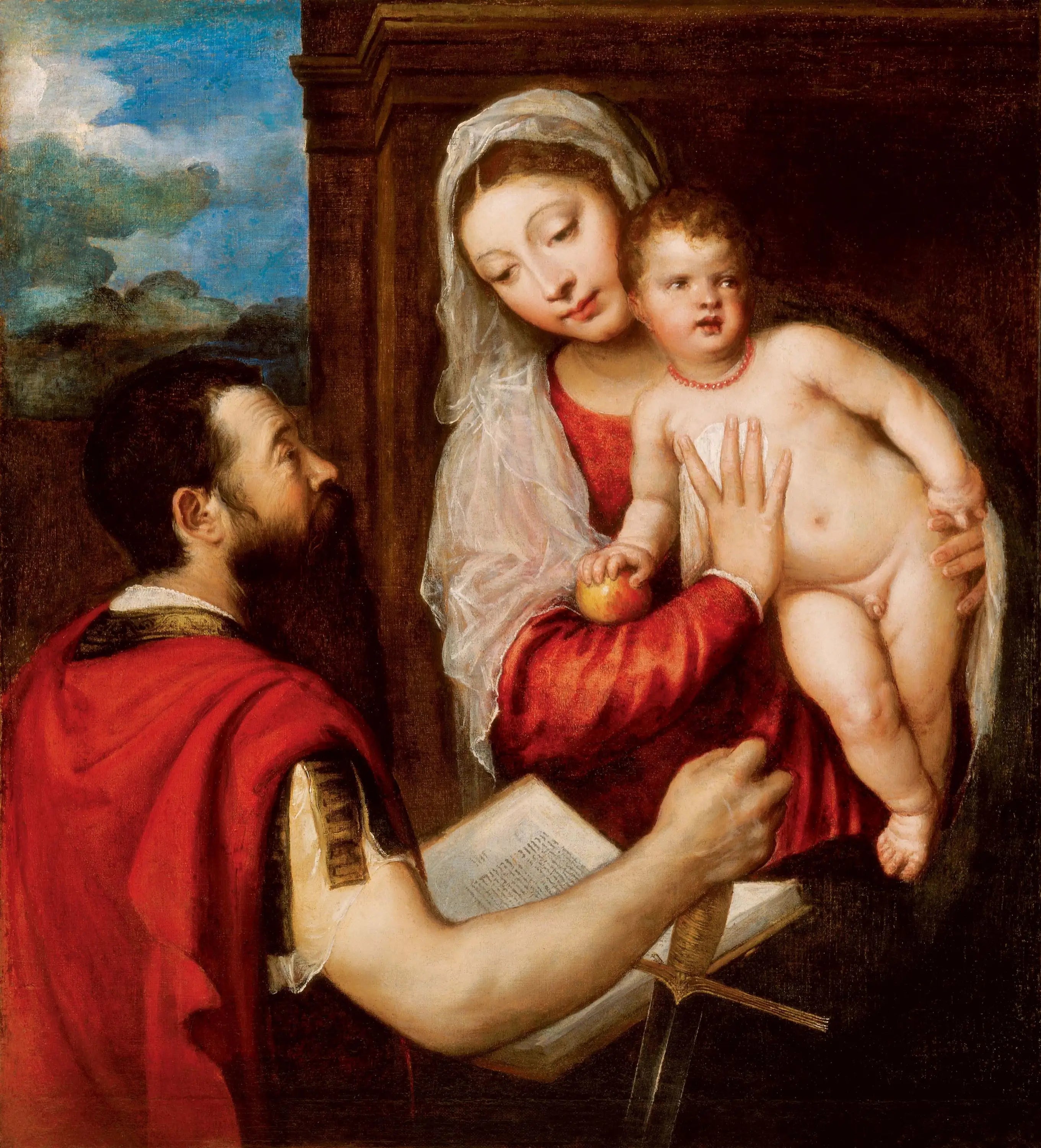 Vierge à l’Enfant avec saint Paul - Titian - Alpha Reproduction