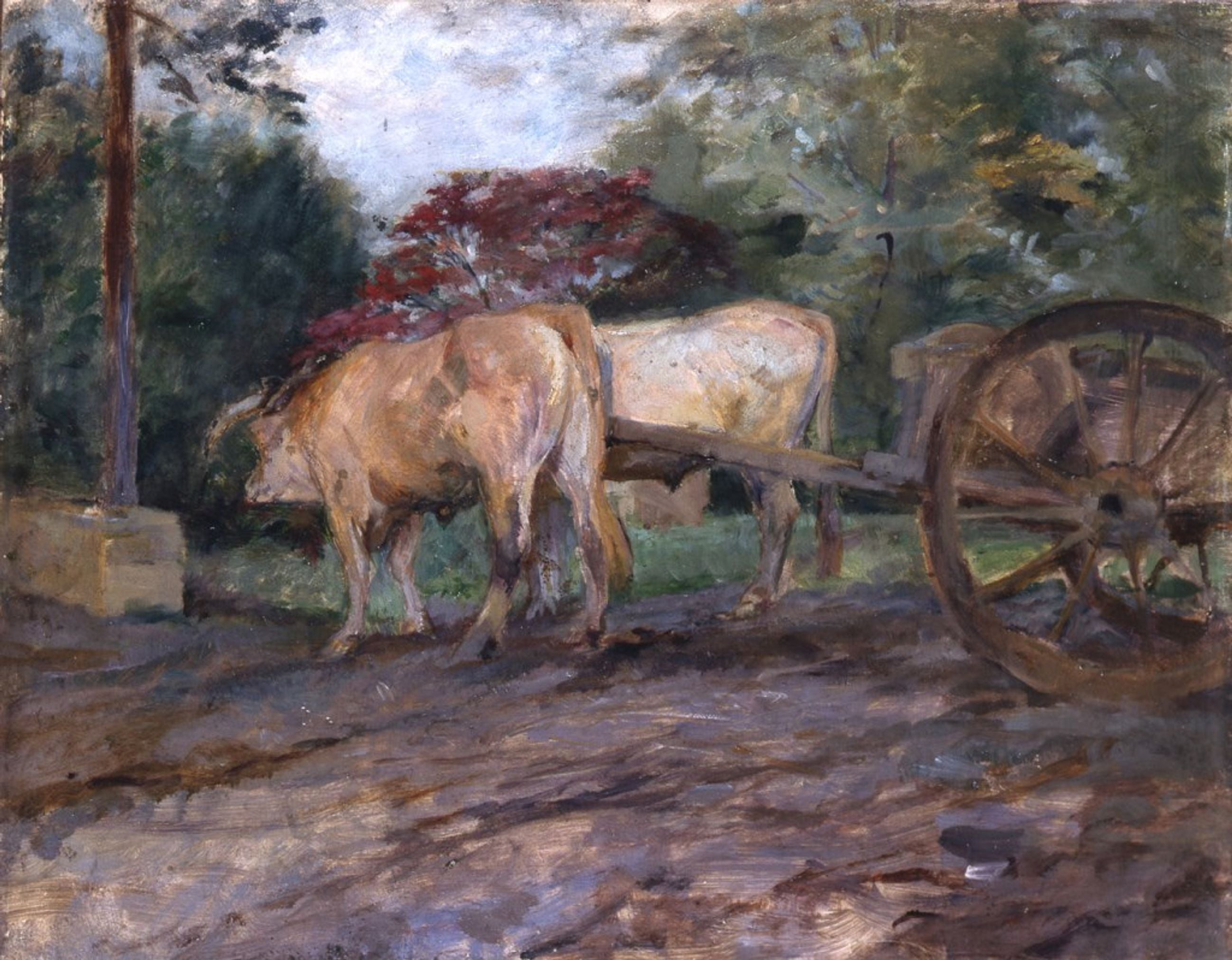 Reproduction du tableau « Les Boeufs sous le joug - Henri de Toulouse-Lautrec » par Alpha Reproduction en peinture à l’huile