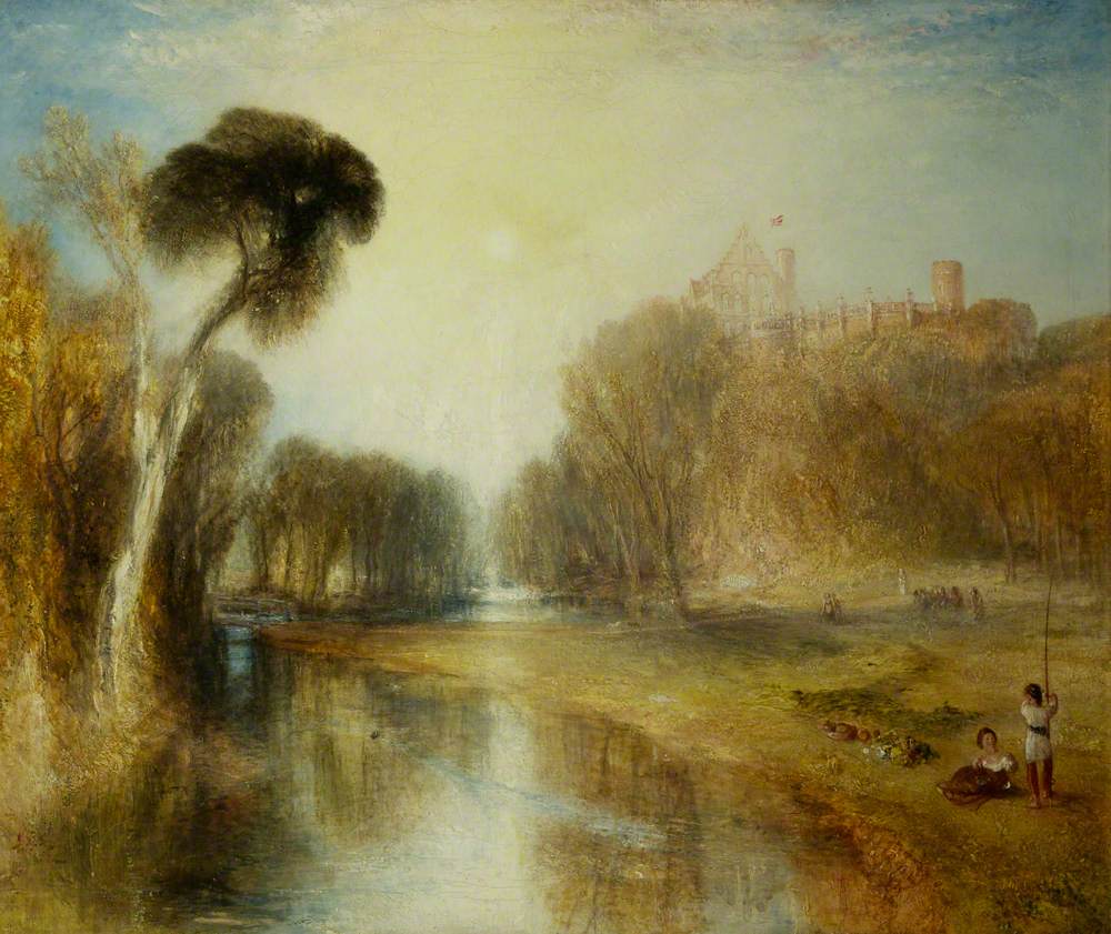 Reproduction du tableau « Schloss Rosenau, Bavaria, Seat of HRH Prince Albert of Coburg - J. M. W. Turner » par Alpha Reproduction en peinture à l’huile