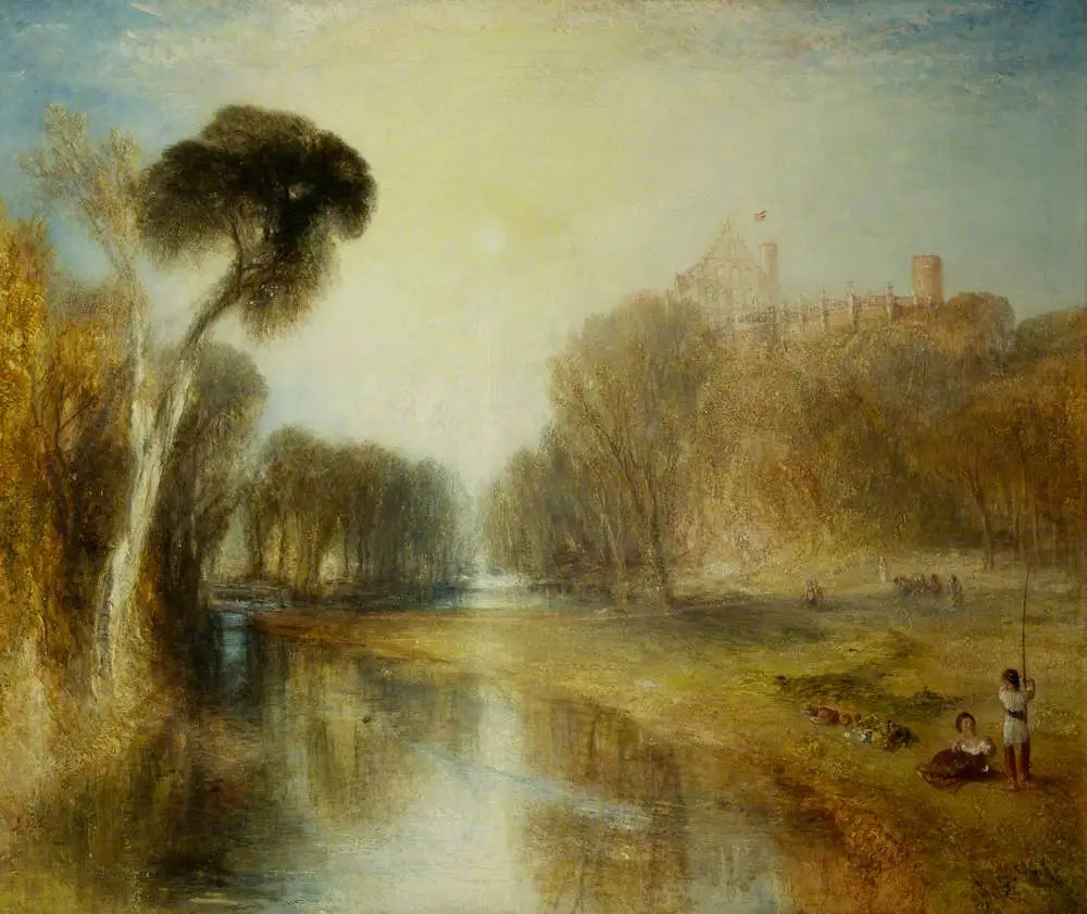 Reproduction du tableau « Schloss Rosenau, Bavaria, Seat of HRH Prince Albert of Coburg - J. M. W. Turner » par Alpha Reproduction en peinture à l’huile