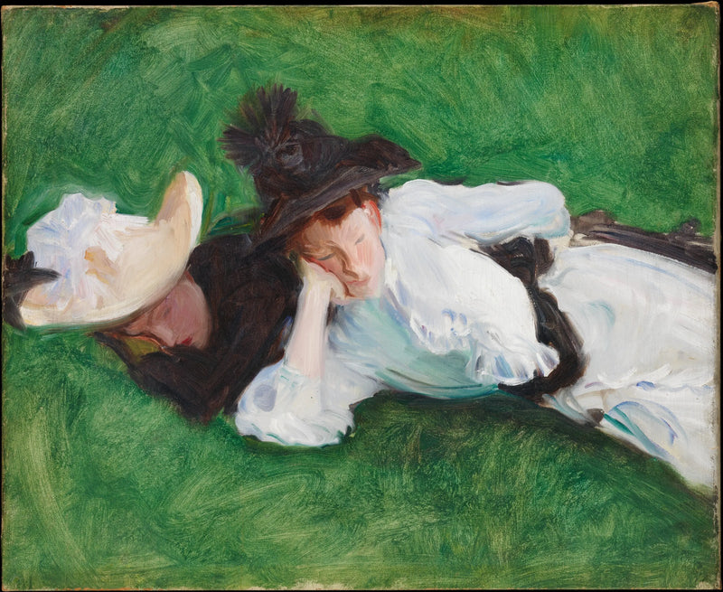 To jenter på en plen - John Singer Sargent