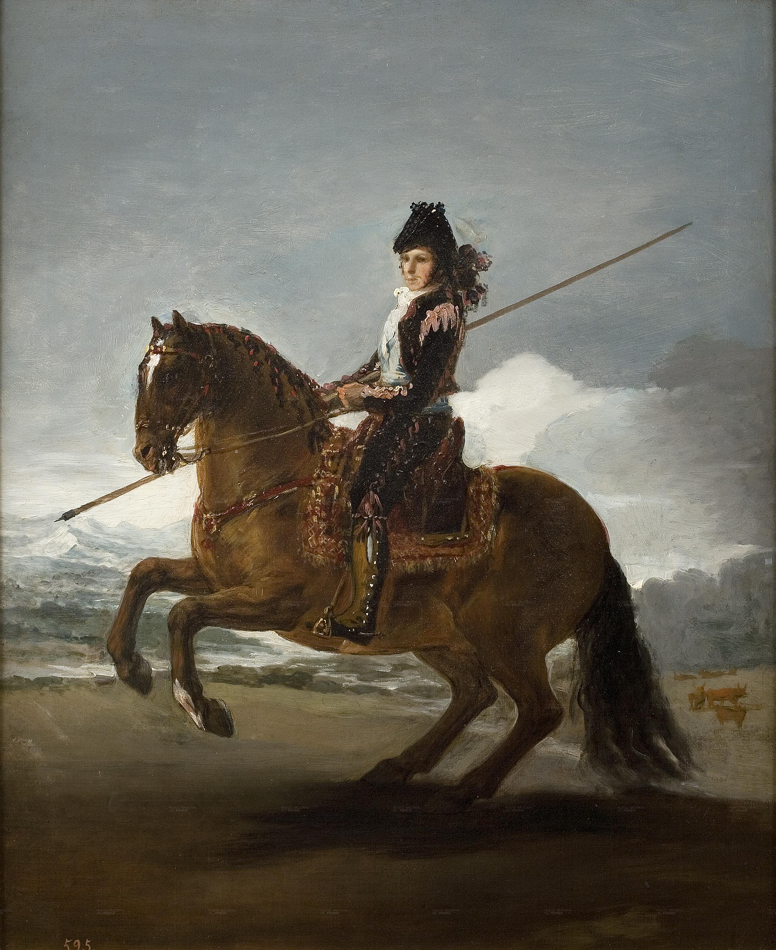 Reproduction du tableau « Un Garrochista - Francisco de Goya » par Alpha Reproduction en peinture à l’huile