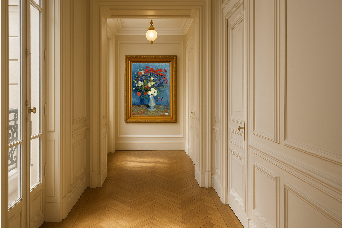 🌺 Vase med valmuer og blåklokker – Vincent van Gogh (1887)