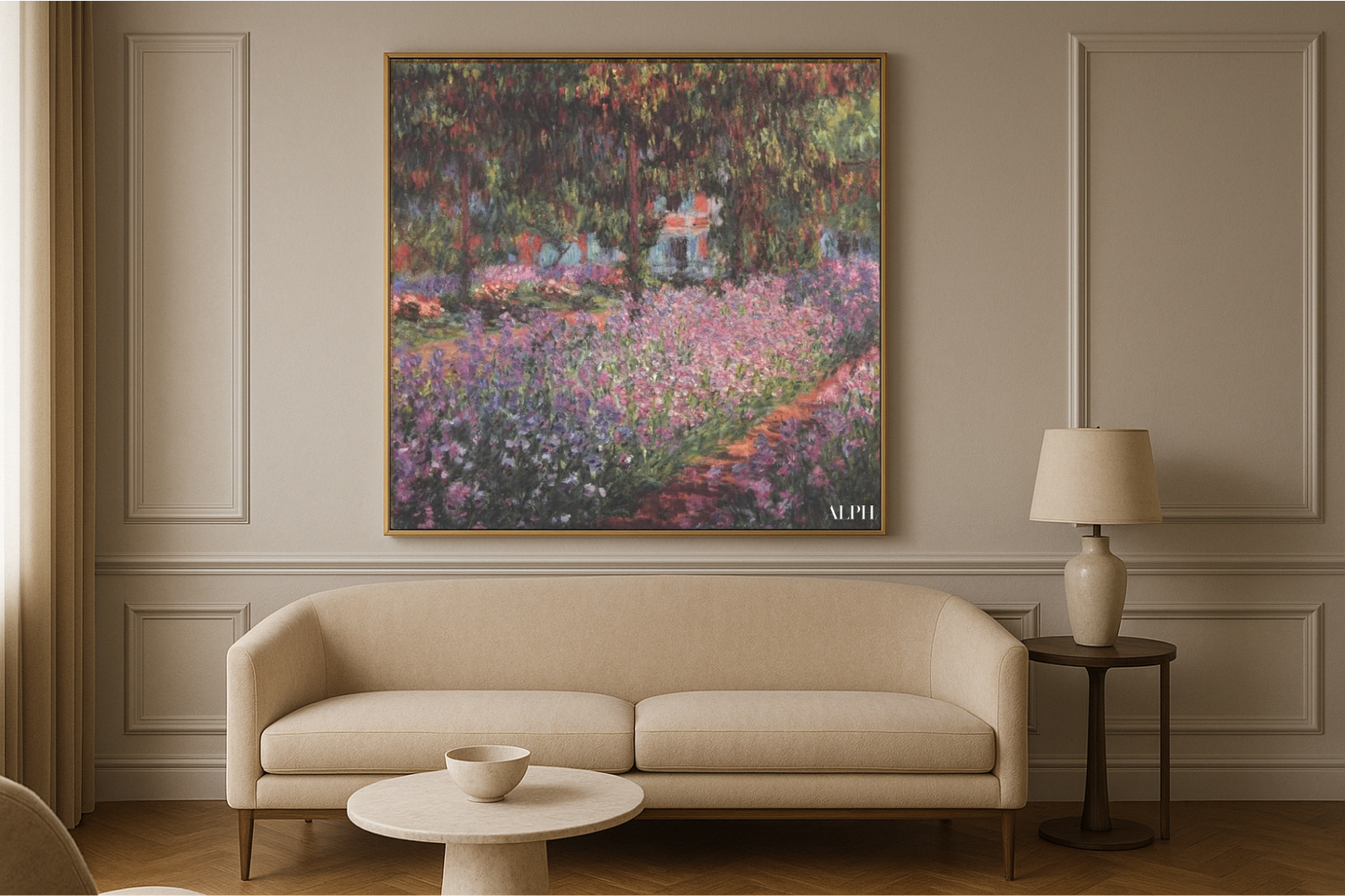 Le Jardin de l’Artiste à Giverny (Iris) – Claude Monet, rundt 1900