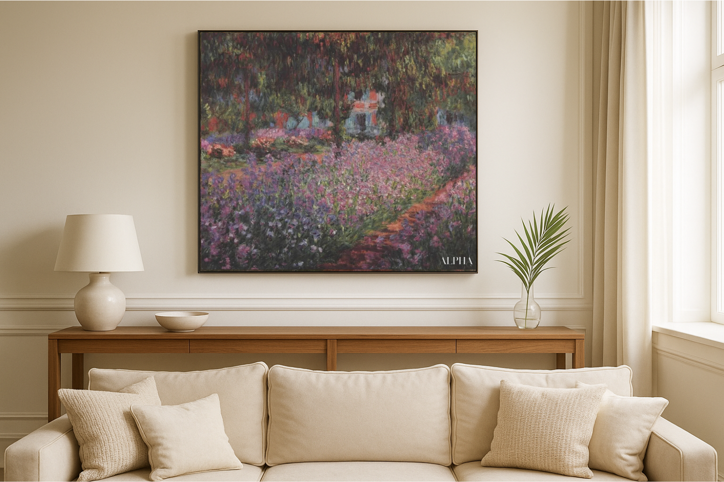 Le Jardin de l’Artiste à Giverny (Iris) – Claude Monet, rundt 1900