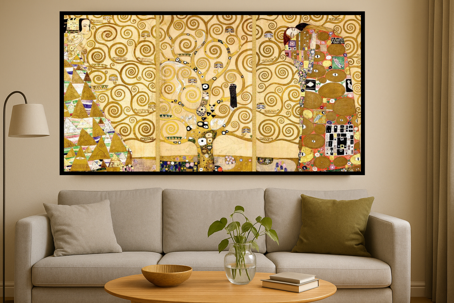 🌳✨ Livets tre – Stoclet-frise – Gustav Klimt (1905–1909)