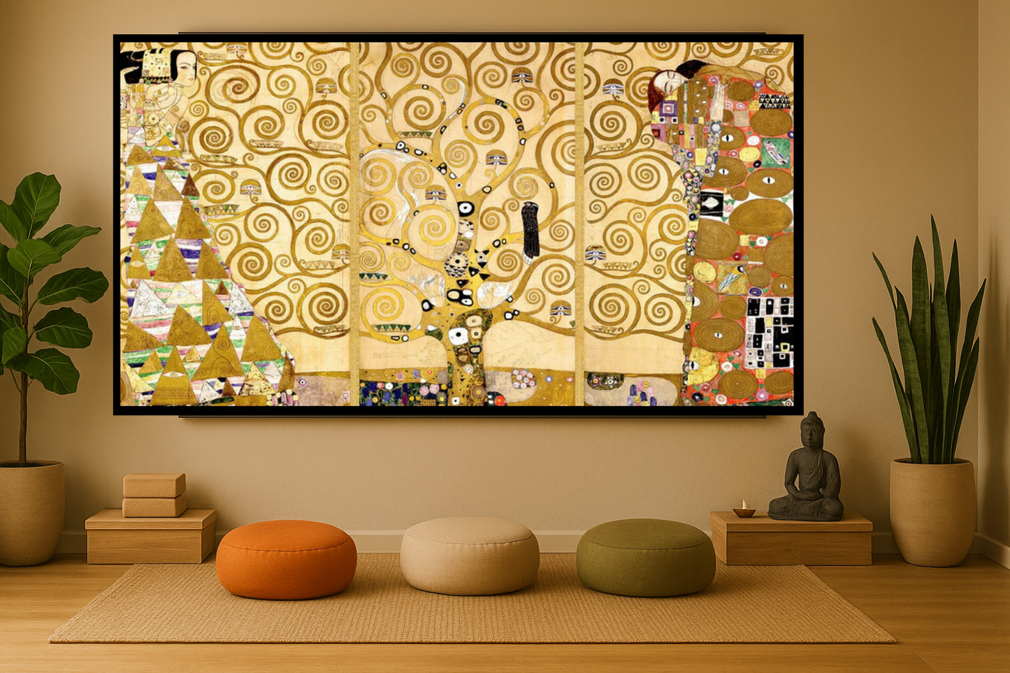 🌳✨ Livets tre – Stoclet-frise – Gustav Klimt (1905–1909)