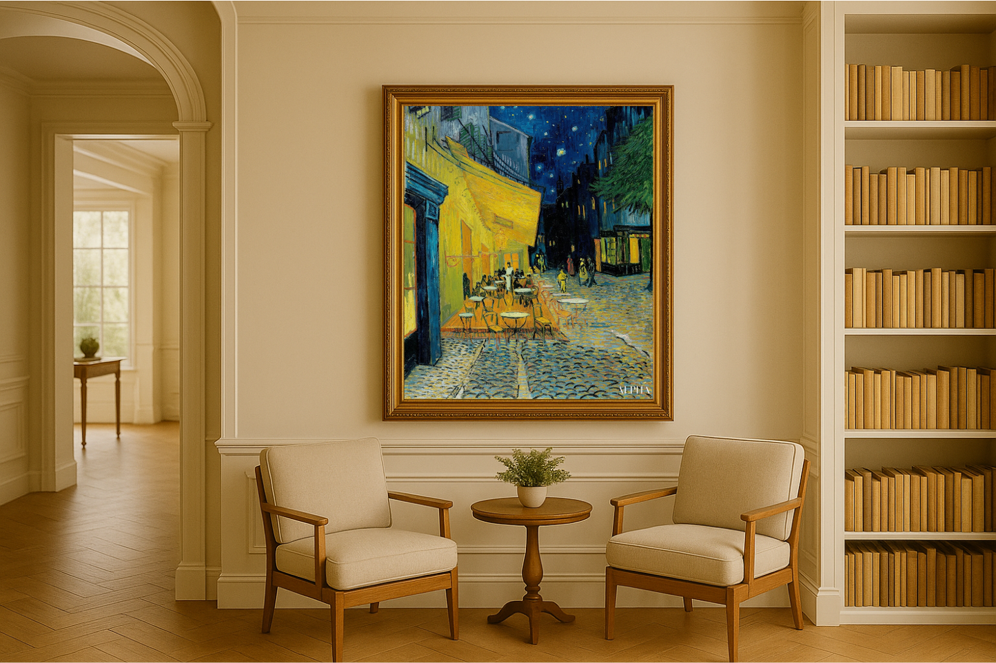 🖼️ Kaféterrasse om kvelden – Vincent van Gogh (1888)