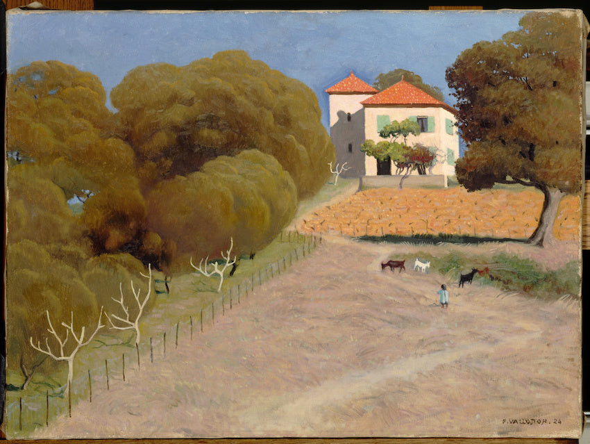 Paysage, la maison au toit rouge - Félix Vallotton