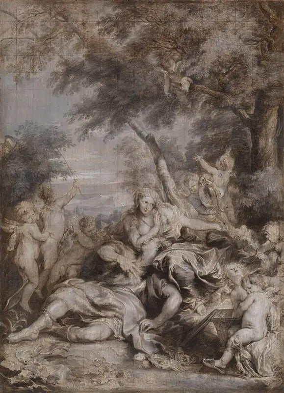 Rinaldo conquis par l’amour pour Armida - Antoine van Dyck - Alpha Reproduction
