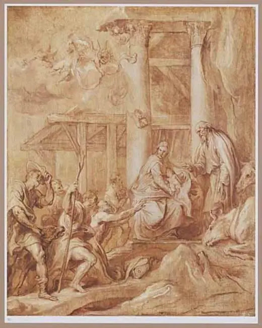 L’Adoration des bergers (grisaille) - Antoine van Dyck - Alpha Reproduction