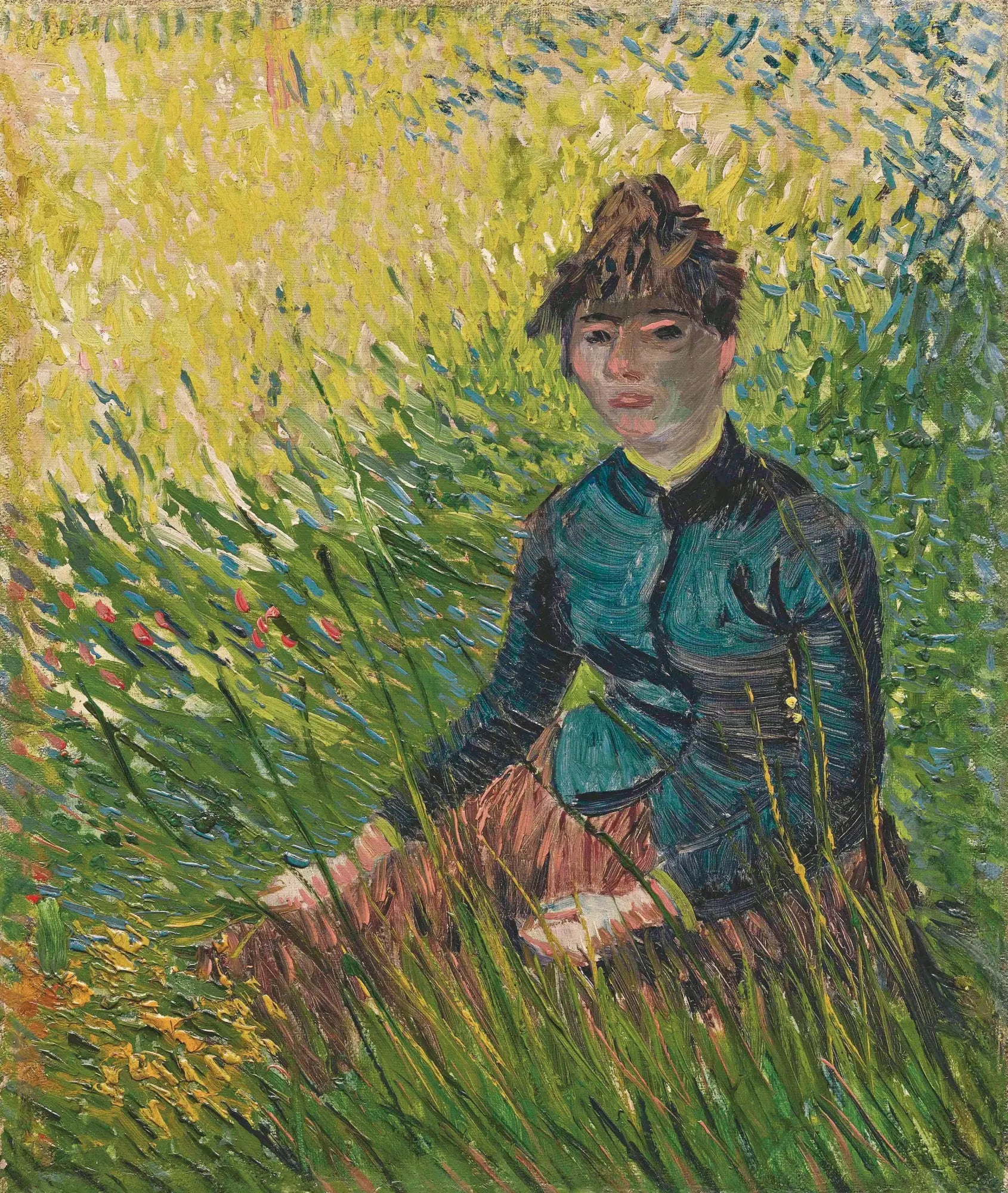 Reproduction du tableau « Femme dans un champ de blé - Vincent van Gogh » par Alpha Reproduction en peinture à l’huile