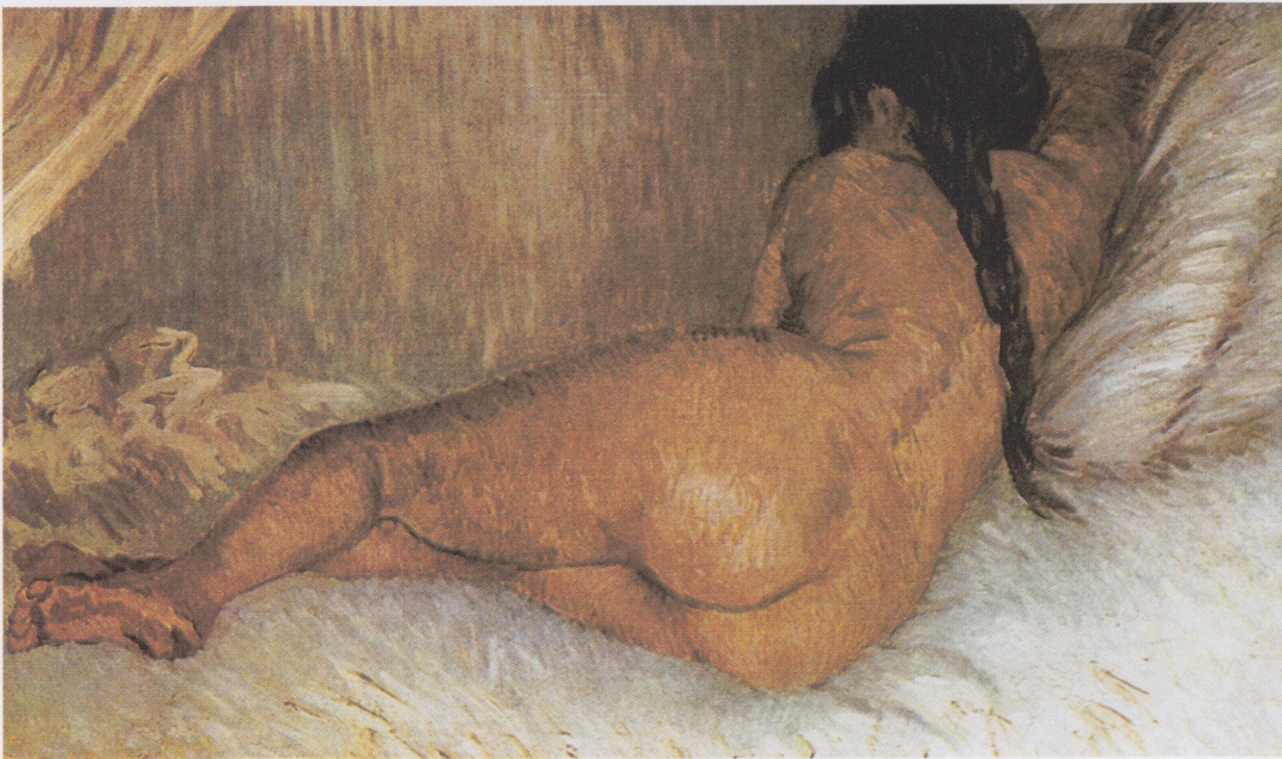 Naken kvinne liggende, sett bakfra - Vincent van Gogh
