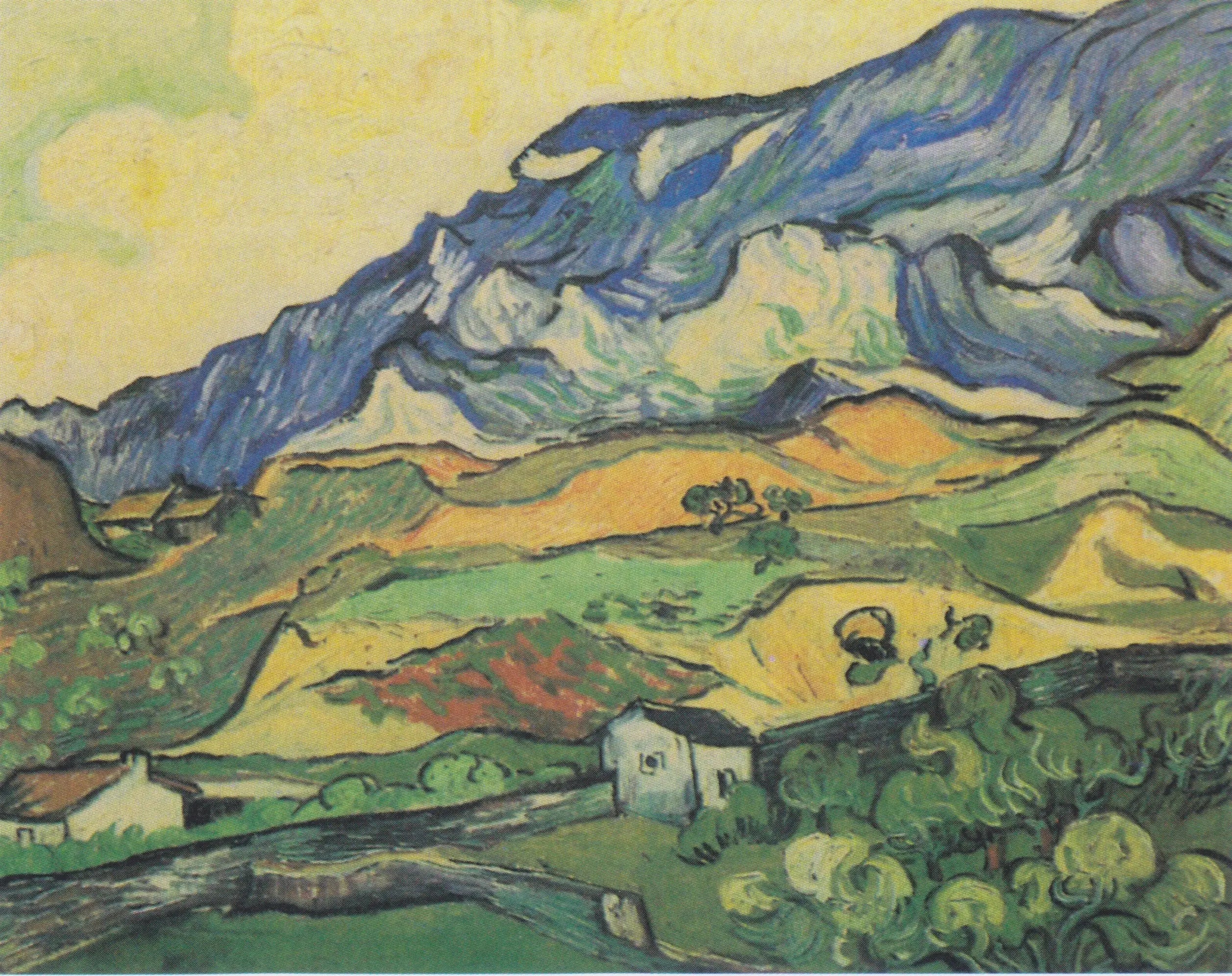 Reproduction du tableau « Les Alpilles - Vincent van Gogh » par Alpha Reproduction en peinture à l’huile