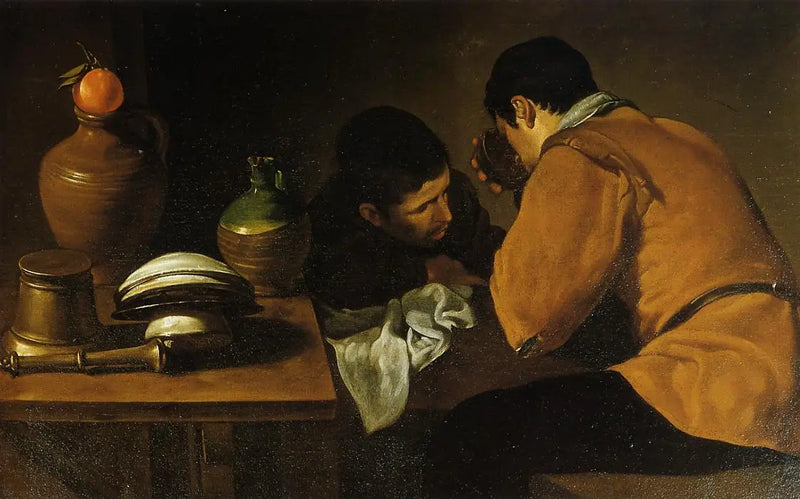 To unge ved bordet - Diego Velázquez